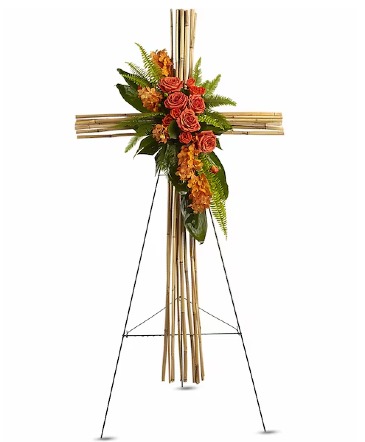 River Cane Cross Sympathy in Valrico, FL | Rustic Flowers