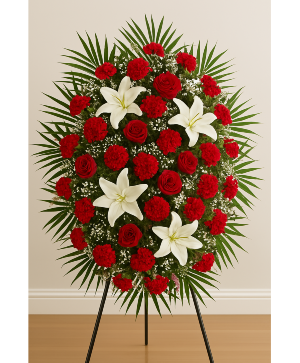 Rocío del Corazón - Ofrenda Floral Ovalada Funeral