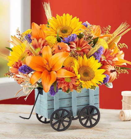 Roma Florist Harvest Hayride™ Flower Arrangement 