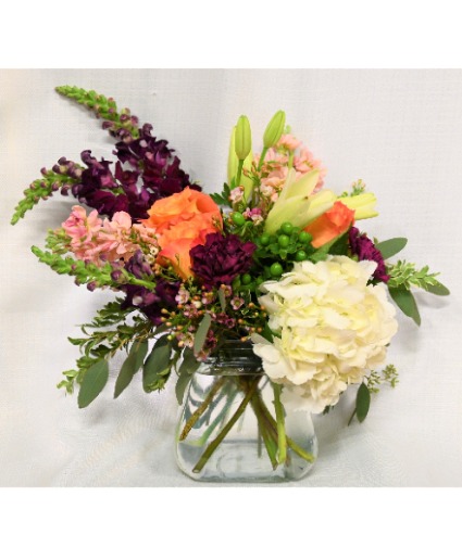 Lively Spring Garden Cube Arrangement