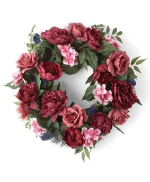Romantic Artificial Floral Wreath 