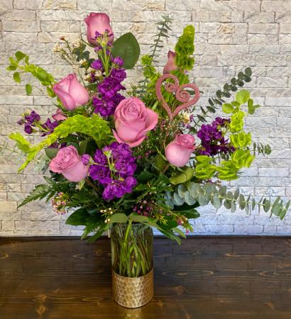 Romantic Night Vase Arrangement