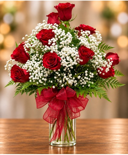 Romantic Red Dozen Roses Roses