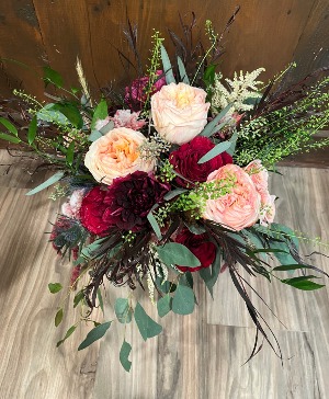 Romantic Red Roses Prom Posy