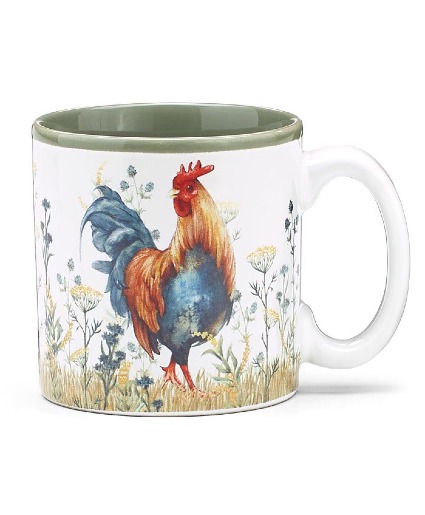 Rooster in Wildflowers Mug Mug / Gifts