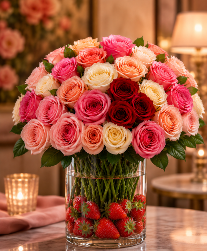 Rosé Berry Elegance Call Us for Faster Service & Daily Specials: (915) 303-8500 Text Us to Order Anytime: (915) 505-3708 Your trusted source for Flowers & Delivery in El Paso TX