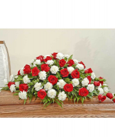 Rose and Carnation Casket Casket