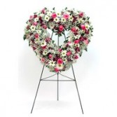 Rose and Daisy Heart Easel 