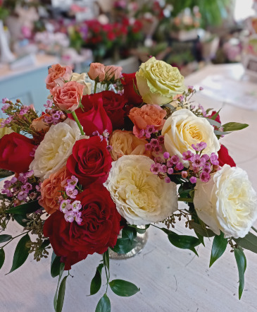 Rose Arrangement  Designer's Choice in Glastonbury, CT | THE FLOWER DISTRICT