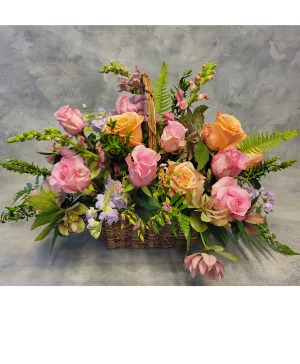 Rose Basket Fresh flowers