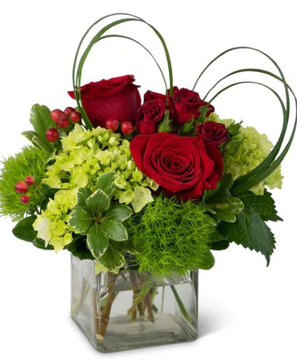 Lieben Rosen Cube Arrangement