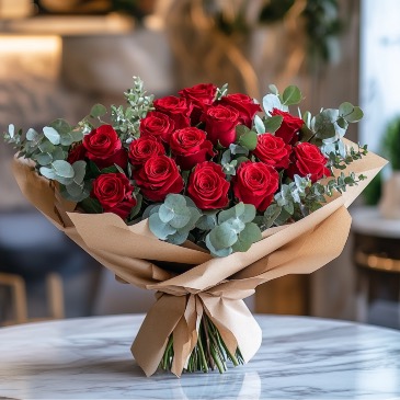 Red Bouquet  in Coconut Grove, FL | Luxury Flowers