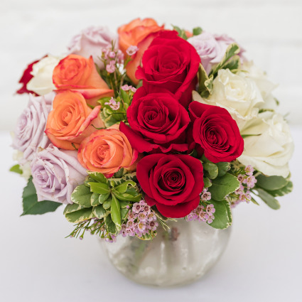 Radiant Roses Vase Arrangement