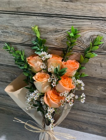 Rose Burrito Wrap of Roses NOT IN A VASE in Coralville, IA | Every Bloomin' Thing