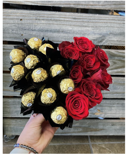 Rose & Chocolate Heart 