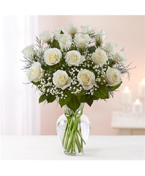 Rose Elegance 24 White Roses 