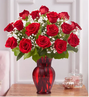 Rose Elegance Red  (6,12,18 Roses) 