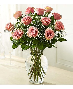Rose Elegance  Premium Long Stem Pink Roses 