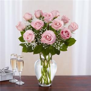 Rose Elegance ™ Premium Long Stem Pink Roses 