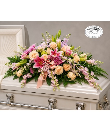 Rose Garden Casket Spray
