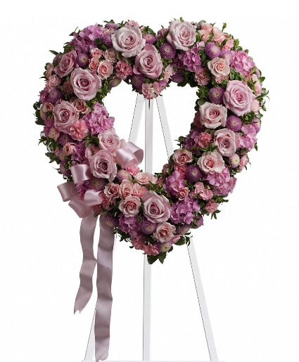 Rose Garden Heart T238-2A Spray
