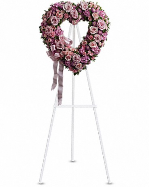 Rose Garden Heart Standing Spray