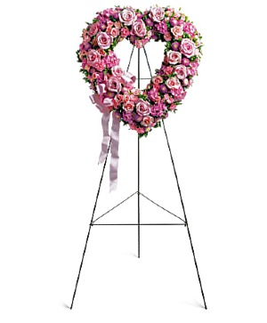 Rose Garden Heart Standing Spray 