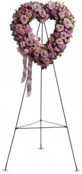 Rose Garden Heart Standing Spray