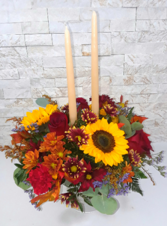 Rose Garden's Holiday Glow Candle Centerpiece