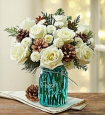 Rose Garden's Snowy Day Bouquet 