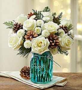 Rose Garden's Snowy Day Bouquet 
