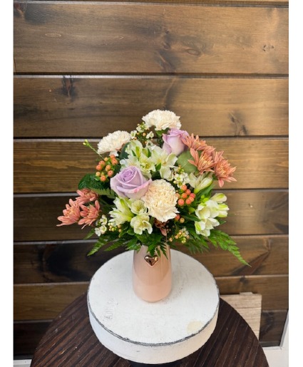 Valentine's Week Only Rose Gold Hearts Vase