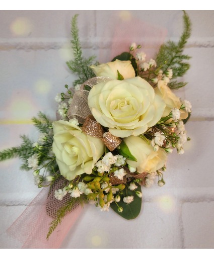 Rose Gold Princess Corsage