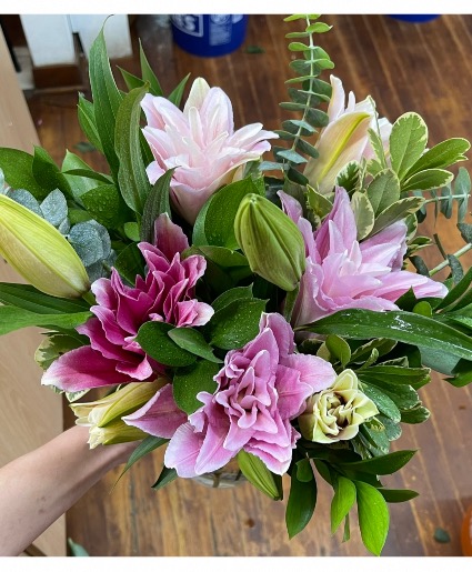 Rose lily arrangement  
