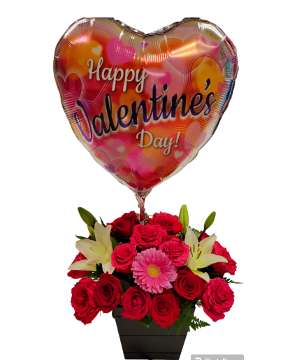 Rose pot style floral arrangement  