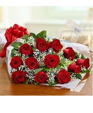 Presentation Bouquet Roses