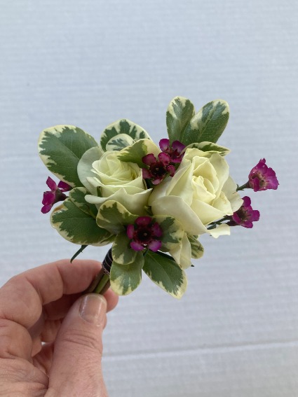 Rose boutonniere Prom Boutonniere