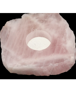 Rose Quartz Tealight Candle Holder 