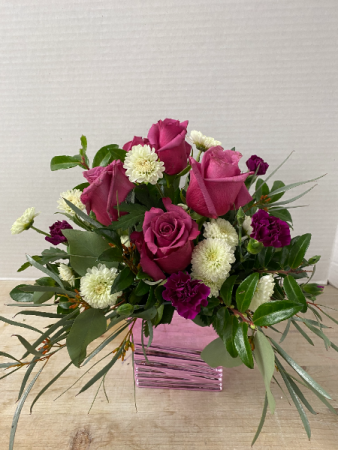 Cube - Rose Radiance Arrangement