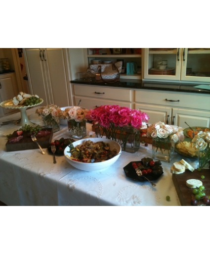 Rose Tablescape Arrangement