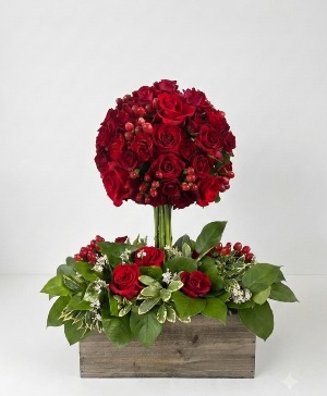 Rose Topiary  Floral Arrangement