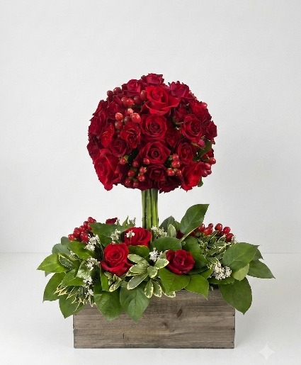 Rose Topiary  Floral Arrangement