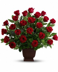 Rose Tribute Flower Arrangement in Jasper, TX | Bobbie's Bokay Florist