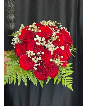 Rose Wedding Bouquet wrapped bouquet