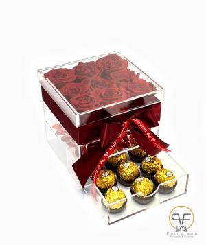 Rose with Chocolate 6" 