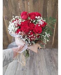 Dozen Red Rose Wrap 1 dozen roses