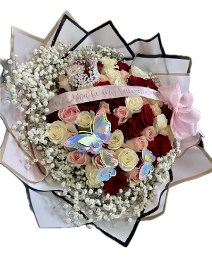 Rose Wrapped Bouquet  Bouquet 