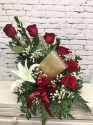 Roses and Chocolates Floral arrangement