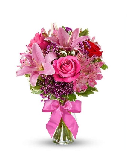 ROSES AND LILY SUPRISE FRESH FLOWERS 