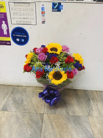 Roses and Sunflowers Birthday